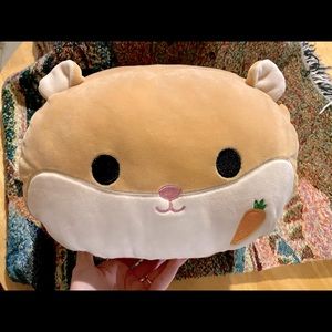 Squishmallow hamster with carrot, stackable 12in.